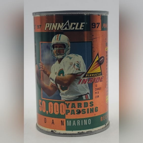 4 Empty 1997 NFL Pinnacle Card In A Can, 1 Empty MLB Card In A Can... No Cards!! - Picture 3 of 6